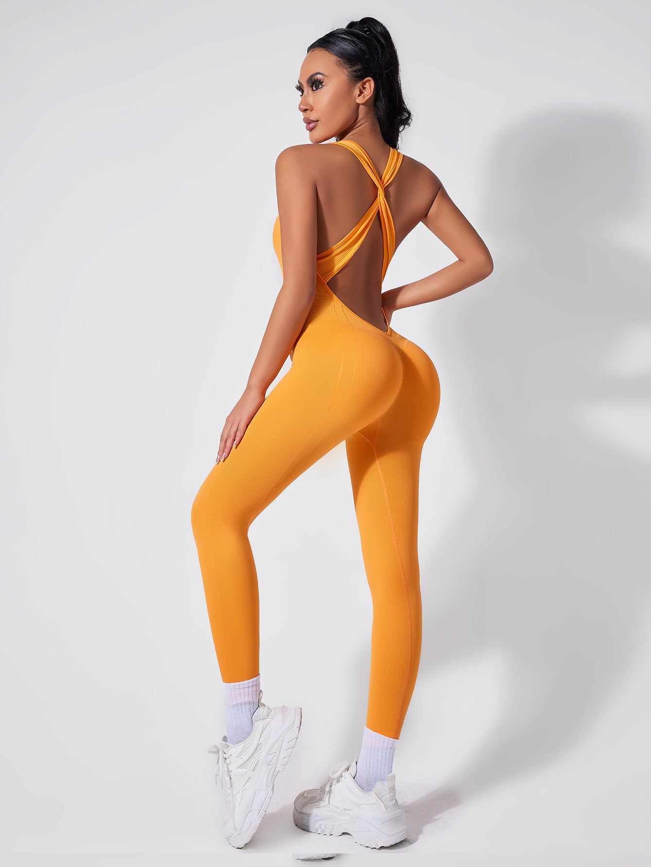 Sculpt Cross-Back Jumpsuit